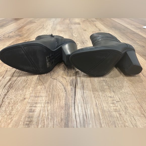 Nine West Black Leather Ankle Boots - Picture 3 of 6